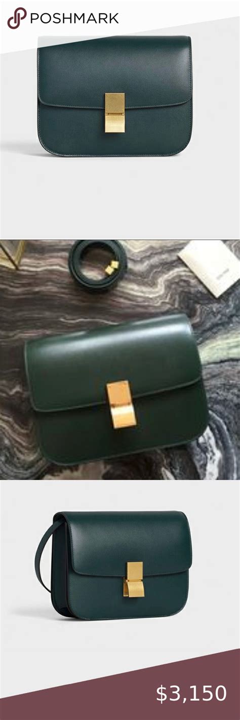 celine classic box green